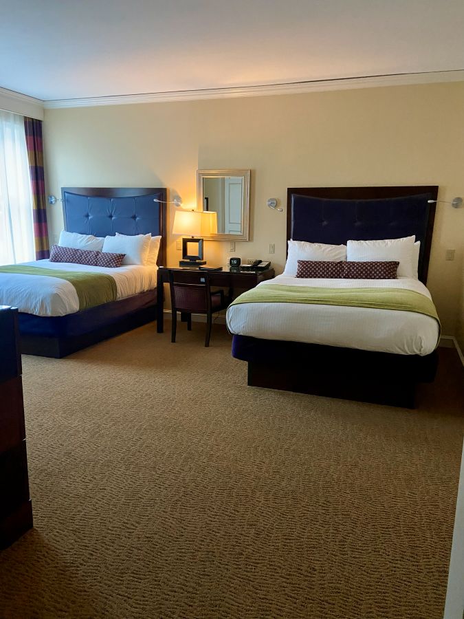 A double bed room at The Alluvian, one of the charming hotels in Greendwood Mississippi.