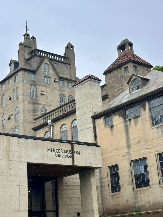 The Mercer Museum, a 1916 castle built to house an industril tool collection, Philadelphia off the beaten path,