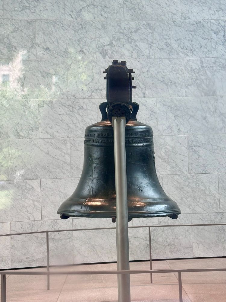 A side view of the Libery Bell.