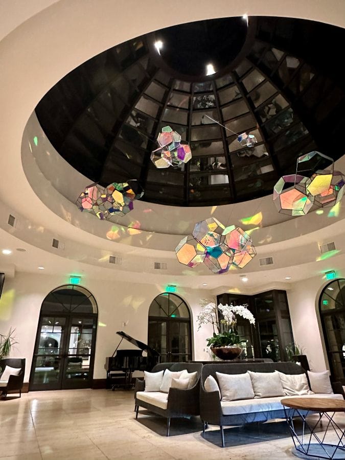 The lobby at the Alfond Inn in Winter Park Florida.