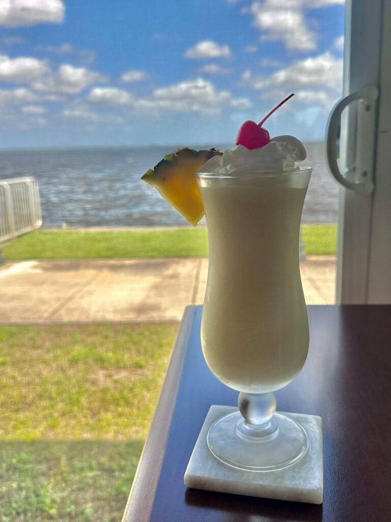 A frozen cocktail at St. Johns River Steak and Seafood in Sanford Florida.