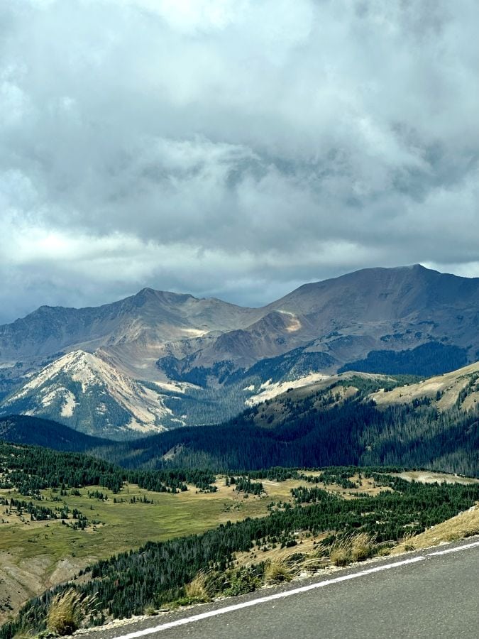 Rocky Mountain National Park, near the highest point, a view of the mountains on my Colorado Mountain retreat.