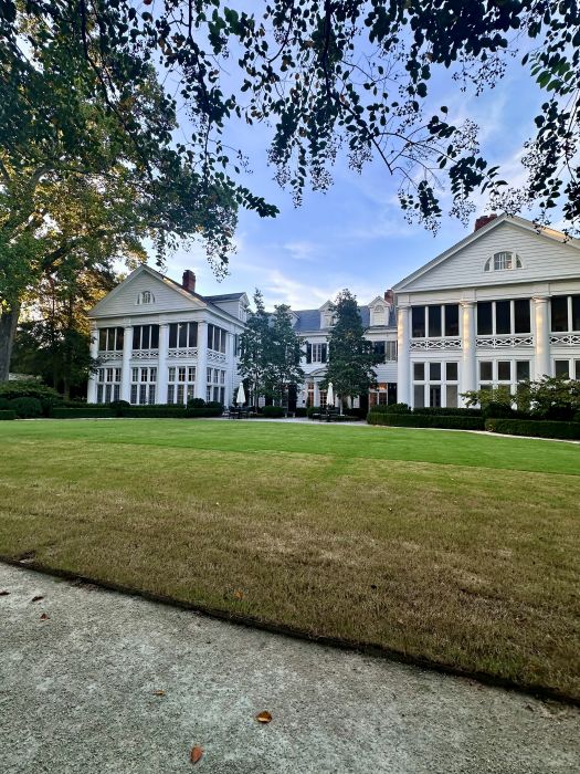 On this visit, I had the lawn to myself, looking at the lawn to the back of the house at the Duke Mansion, one of the historic hotels in Charlotte.